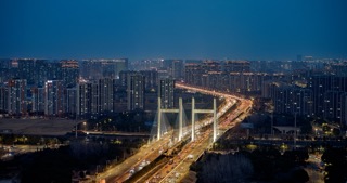 「钟楼」钟楼大桥夜景