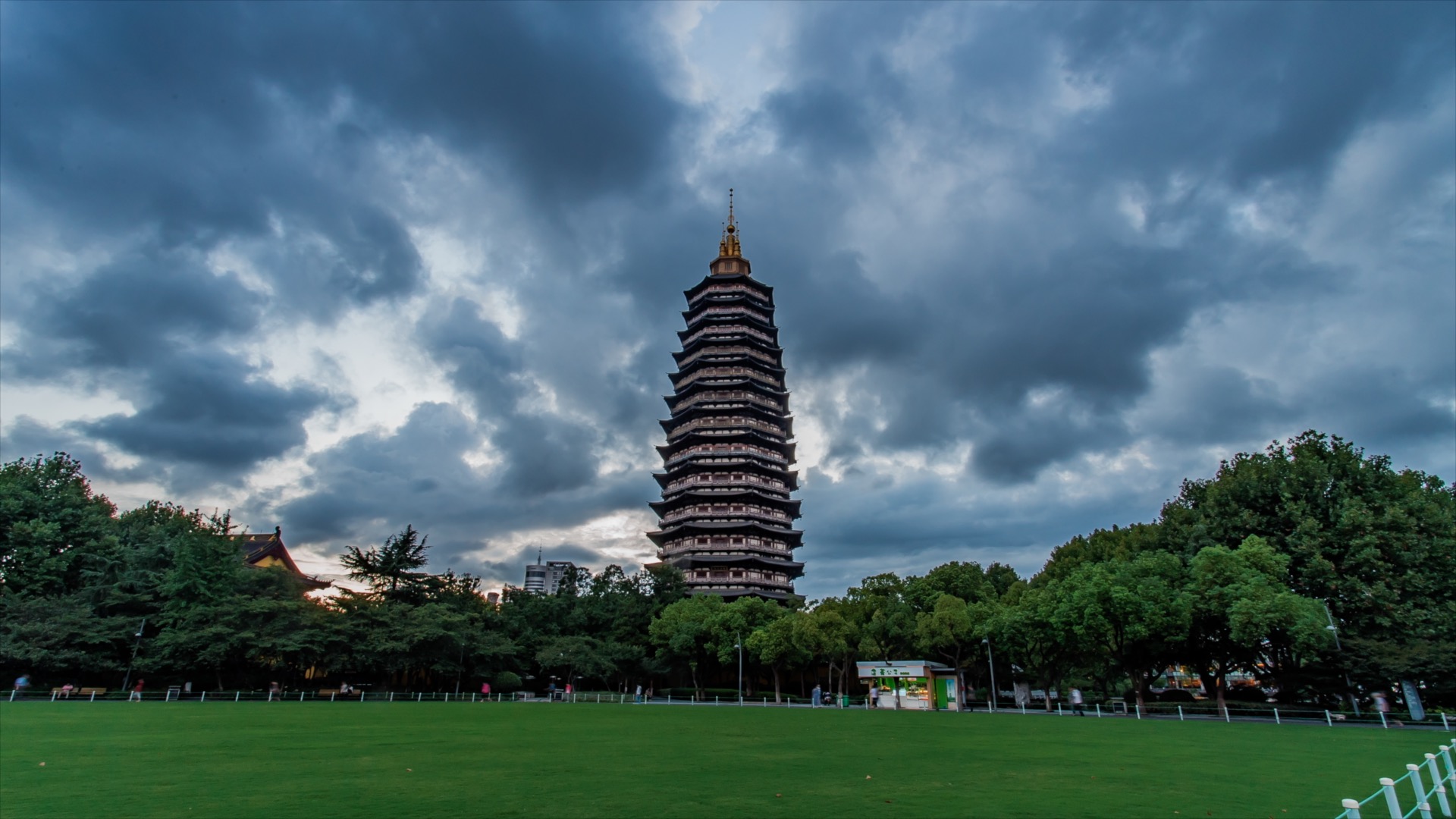 「天宁」天宁宝塔大范围光影