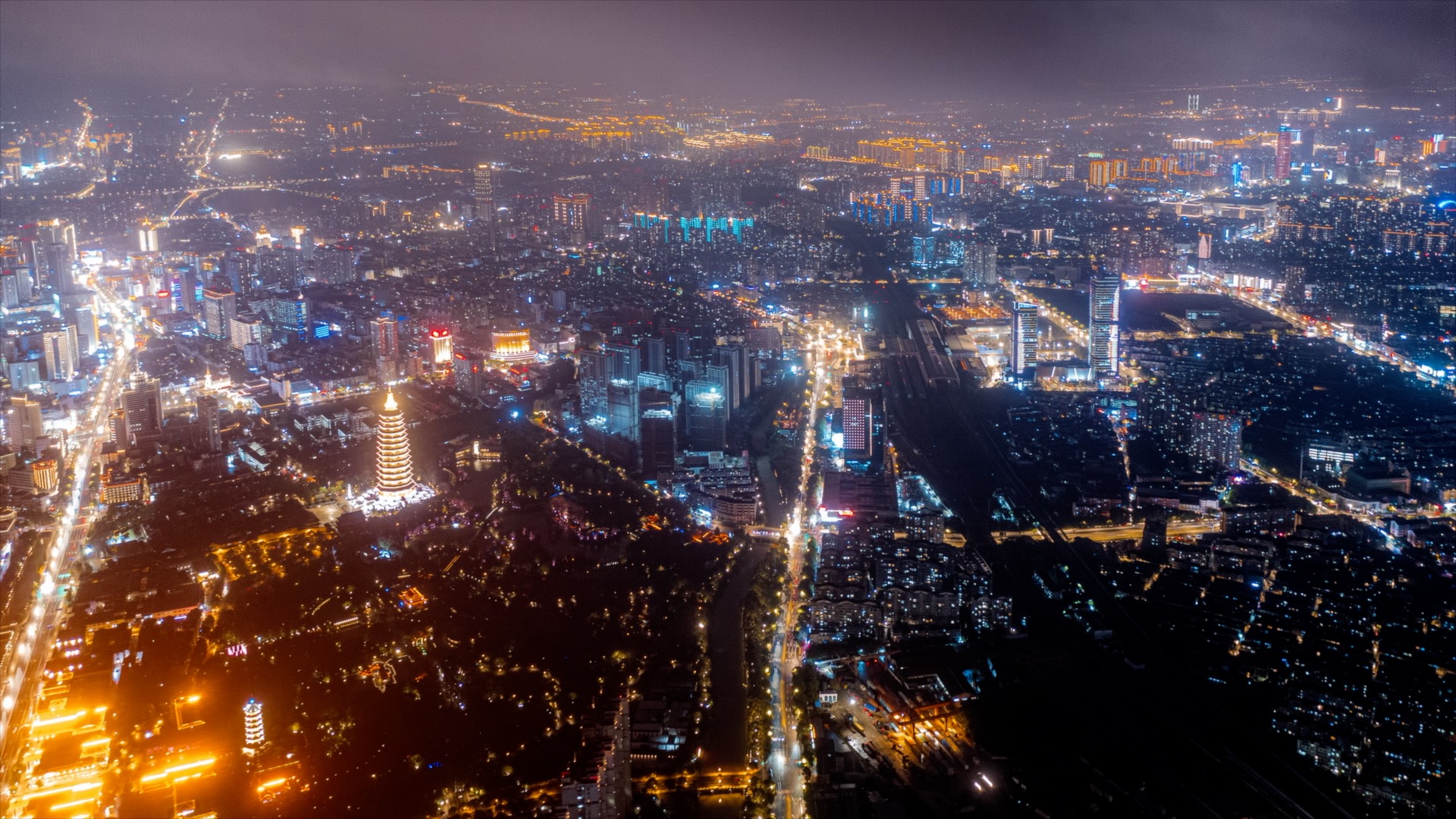 「天宁」城区云海夜景大景