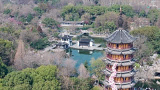 「天宁」红梅公园春塔影山房文笔塔