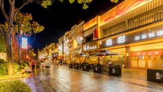 「新北」汉江路人流夜景