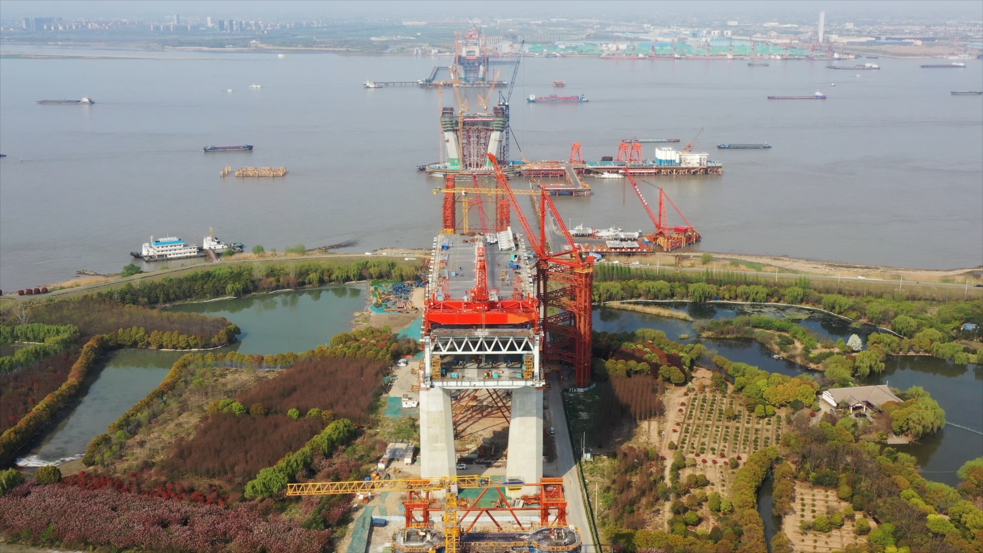 「新北」常泰大桥建设中
