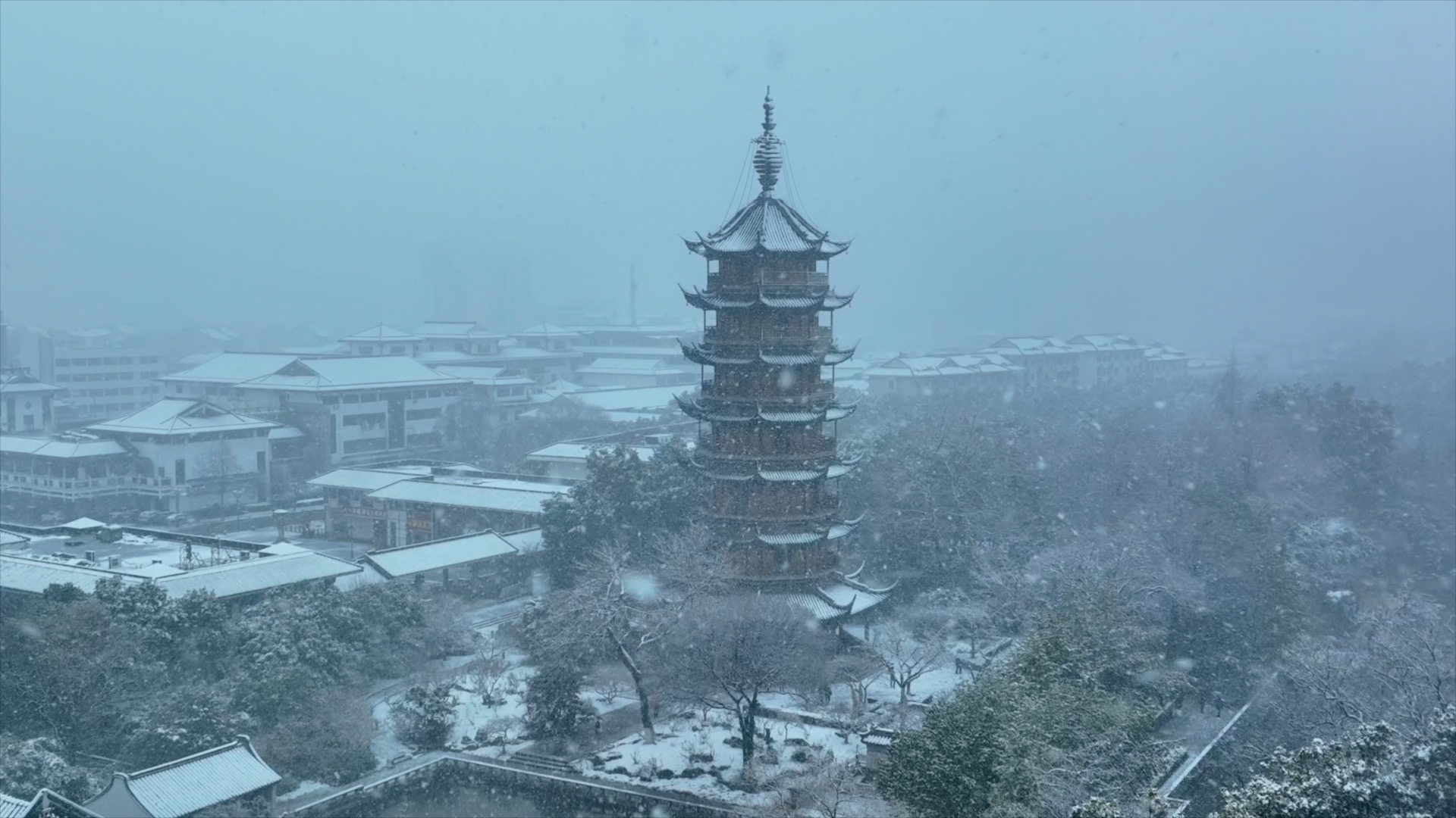 「天宁」文笔塔的冬天