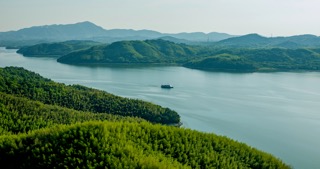「溧阳」天目湖水库游船青山绿水
