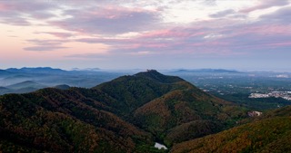 「金坛」茅山山脉朝霞