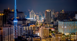 「钟楼」延陵路夜景泰富百货