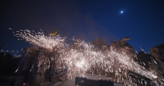 「武进」春秋淹城打铁花